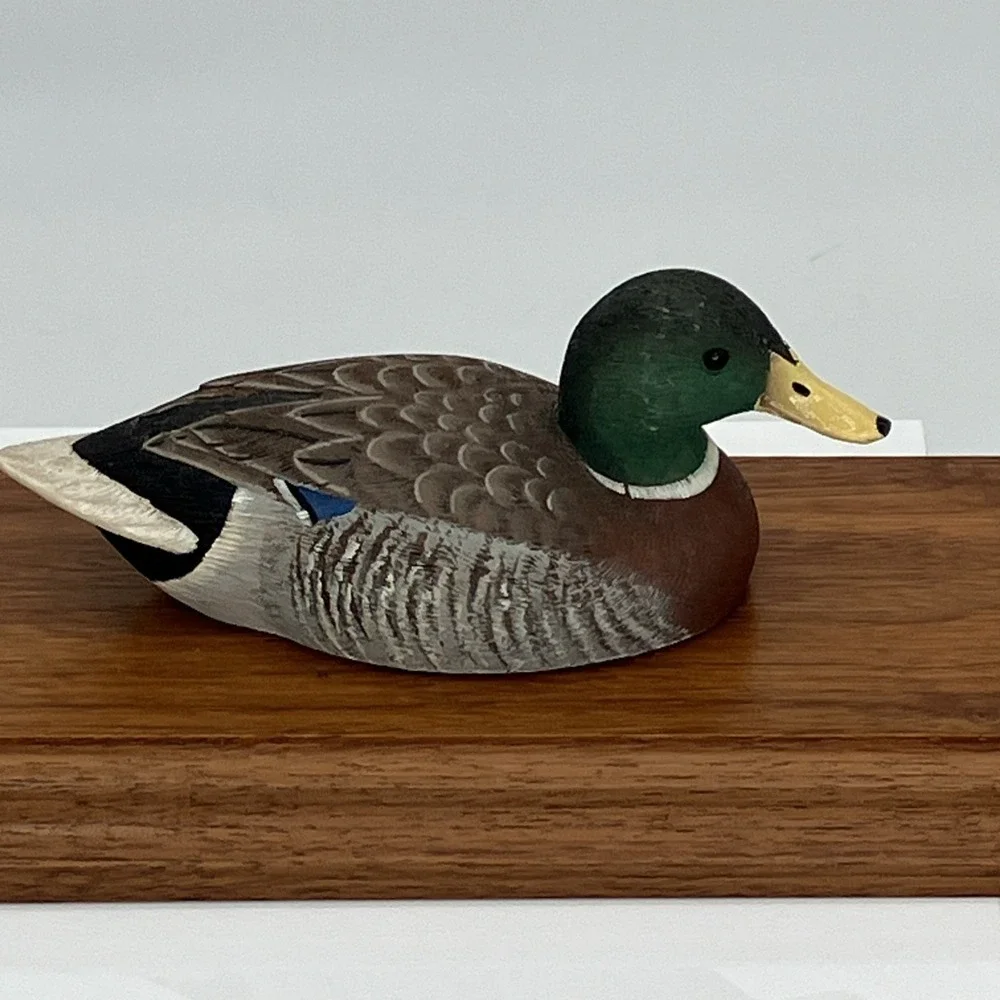 Vtg‎ Duck Bird Fountain Dual Pen Desktop Holder Old Money Heritage Library